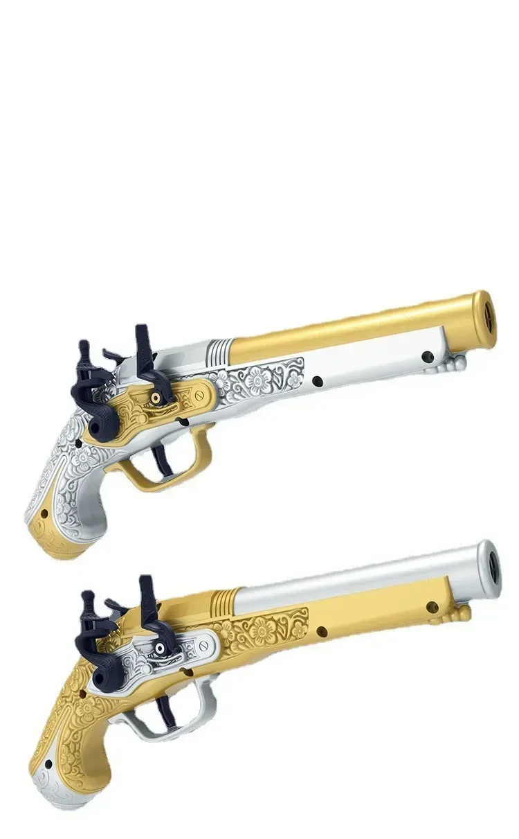 New Hot Little Revolver Soft Gun Caribbean Firing Pirate Gun EVA Children\'s Toy Small Pistol with Gift Halloween Toys