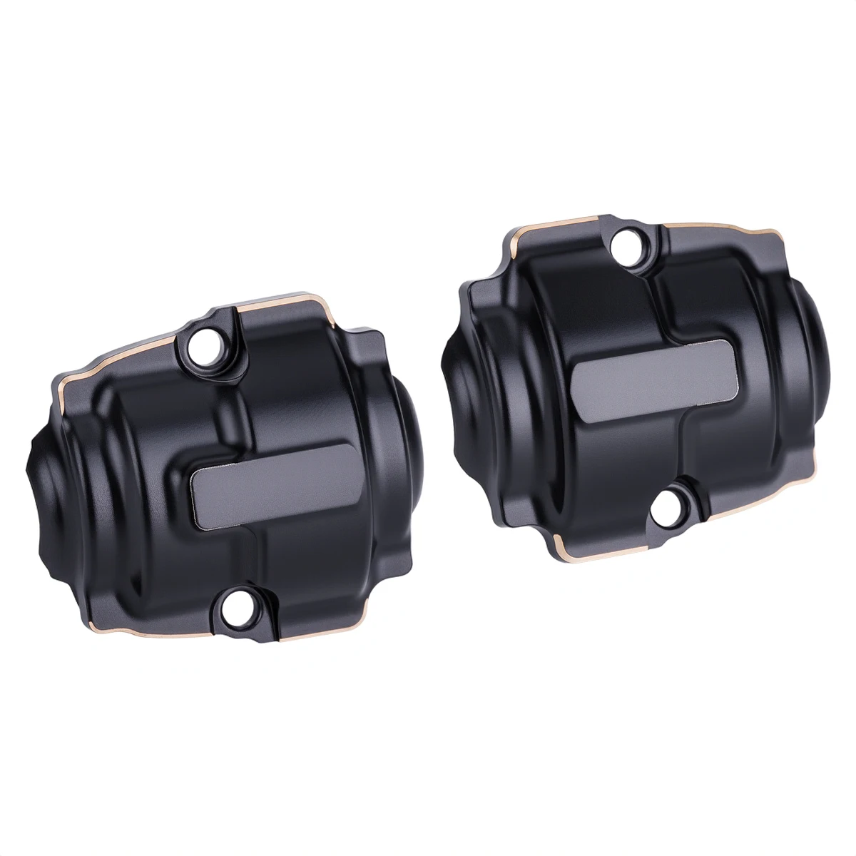 Black Coating Brass Front Rear Axle Differential Cover For 1/32 RC Crawler Car Redcat Ascent-32 Upgrade Replacement Accessories