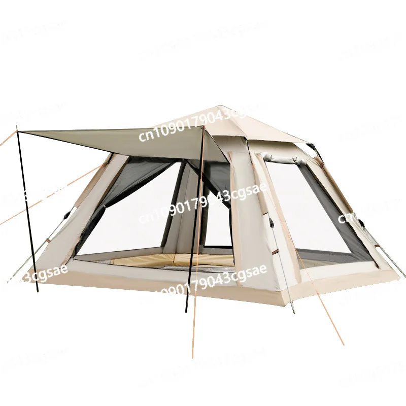 

Tent Outdoor Fully Automatic 3-4 People Beach Quick Open Folding Camping Double Rainproof Portable Camping Equipment