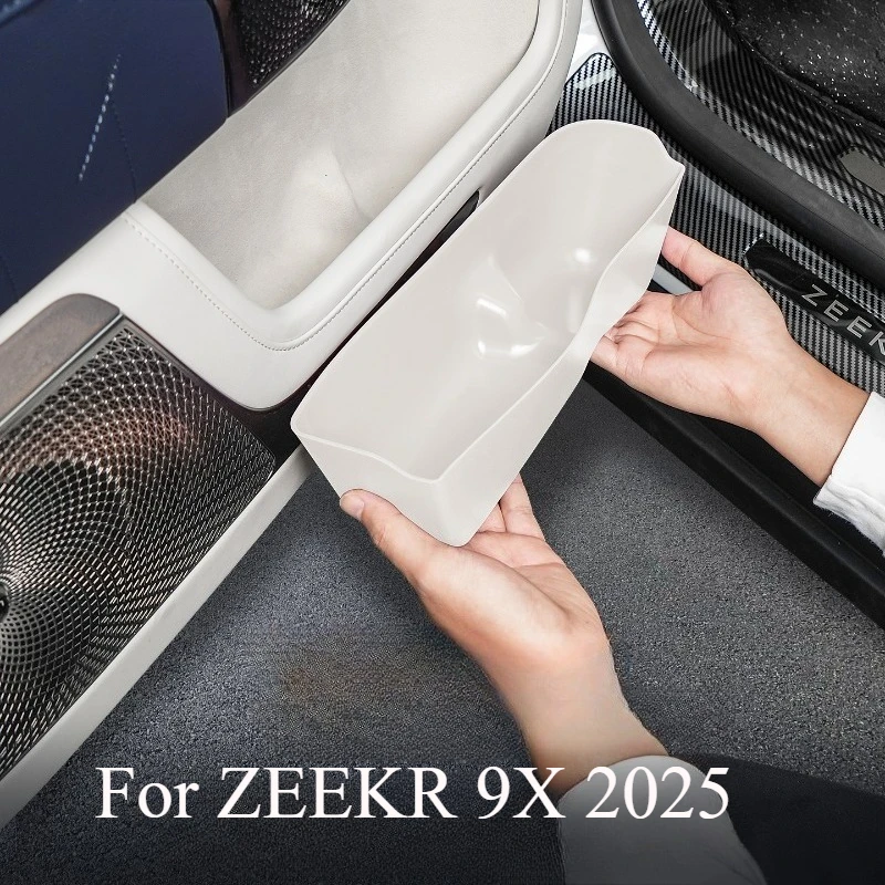 

For ZEEKR 9X 2025 Door Storage Organizer – Custom Silicone Door Pocket Insert, Car Interior Organizer Box