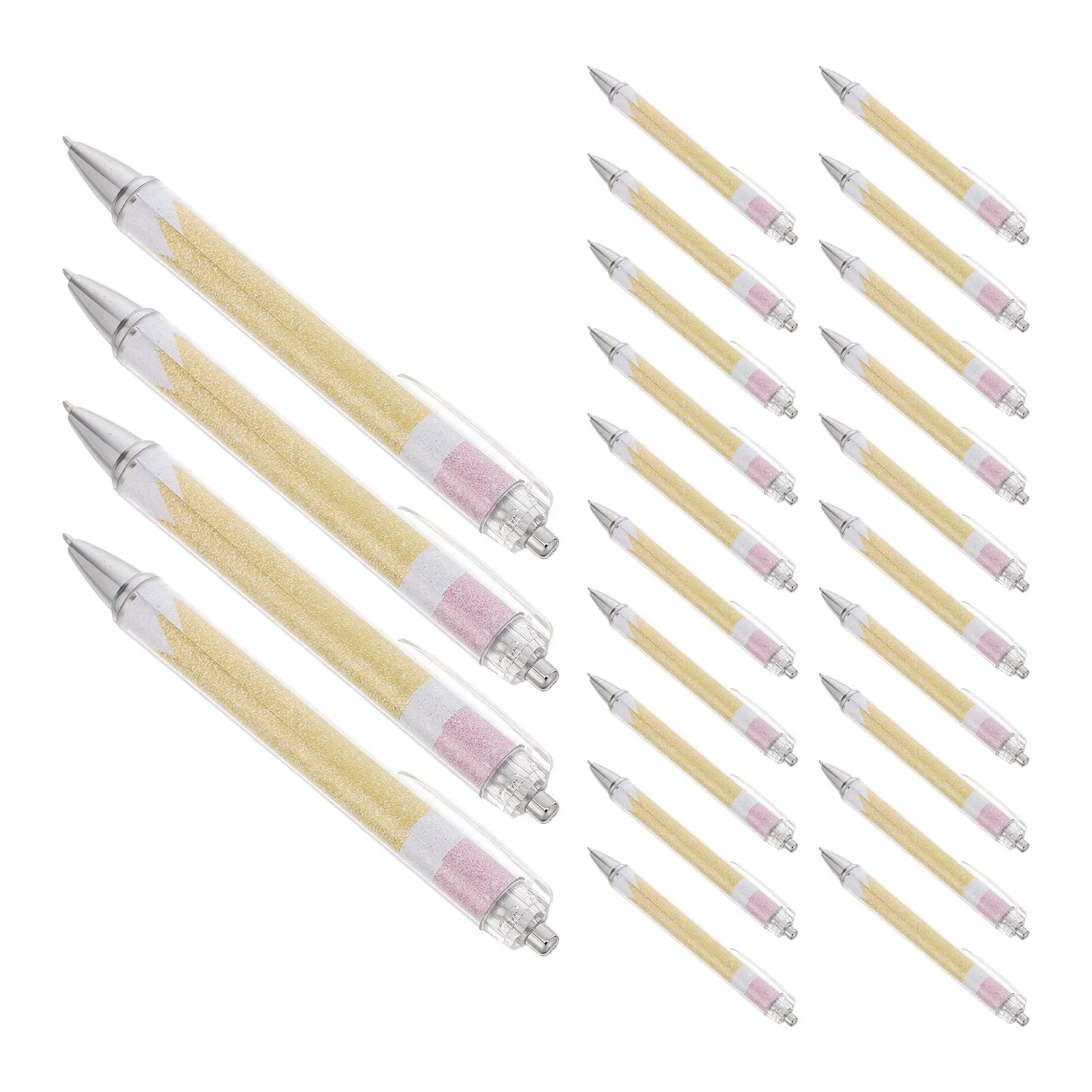 24Pcs Sequin Glitter Retractable Ballpoint Pens Back to School Office School Supplies Decorative Pens Women Teachers Party Favor