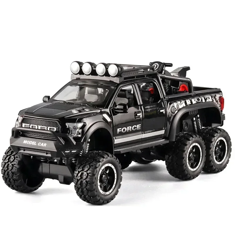 

Коллекционная модель внедорожника F150 из сплава, масштаб 1:28, для детей, имитация, литая под давлением, коллекционная игрушка-украшение