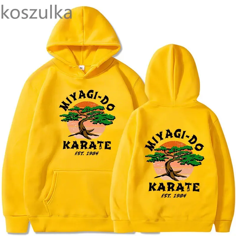 Classic Cartoon Cobra Kai Hoodie Miyagi Do Hoodies Winter Anime Sweatshirt Vintage Hight Street Oversize Harajuku Streetwewar