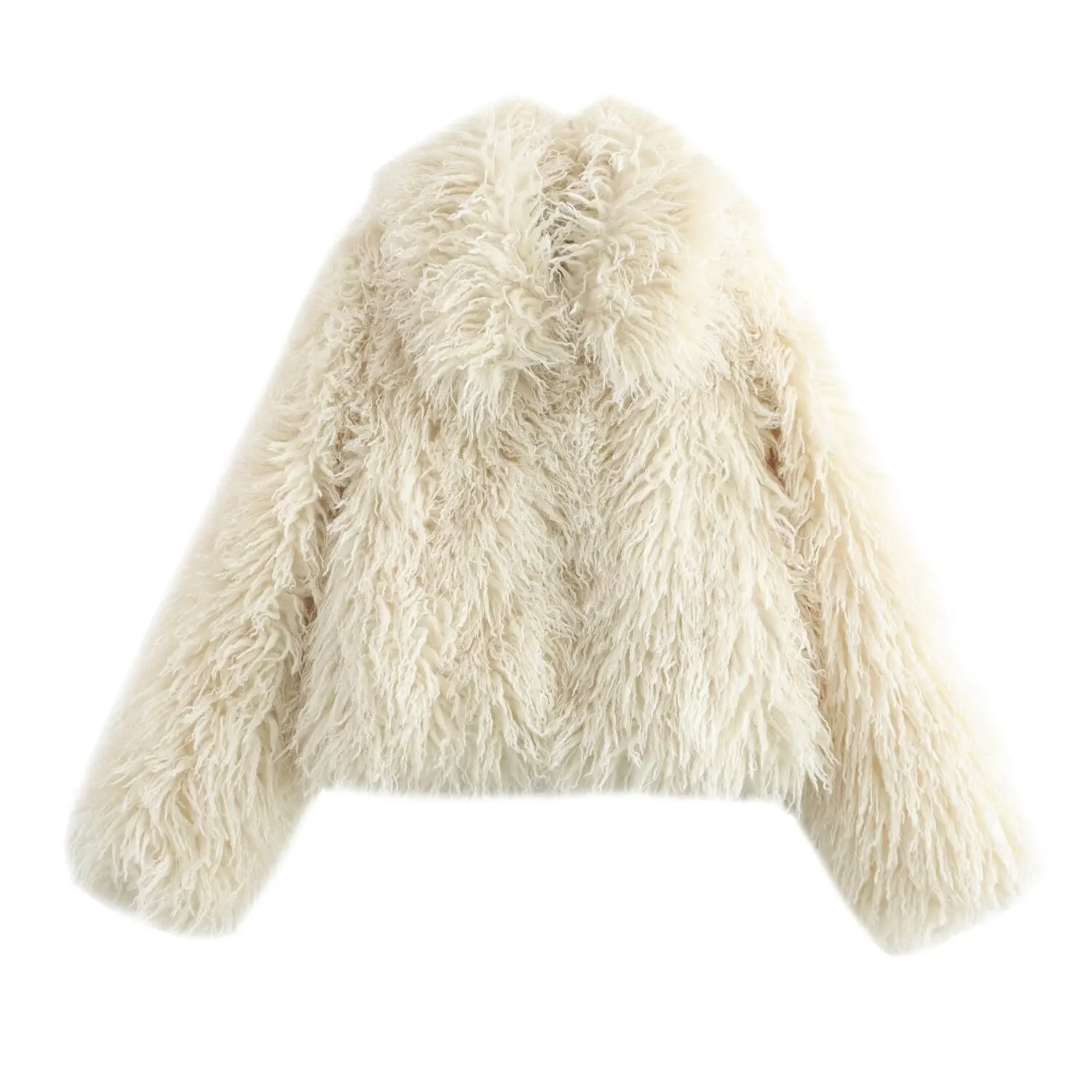 

Chic Fluffy Women's Faux Fur Coats Warm Elegant Long Sleeve Thick Thermal lady Furry Jacket Female New Winter Fashion Streetwear