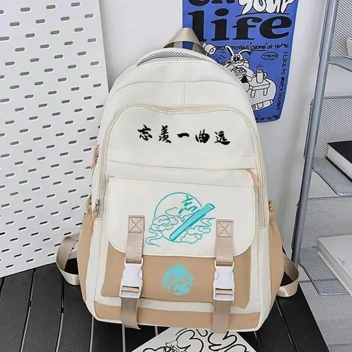 

Дышащая сетка, черный, белый, синий, розовый Grandmaster Of Demonic Cultivation, школьные сумки Mo Dao Zu Shi, рюкзаки для девочек, аниме-игры