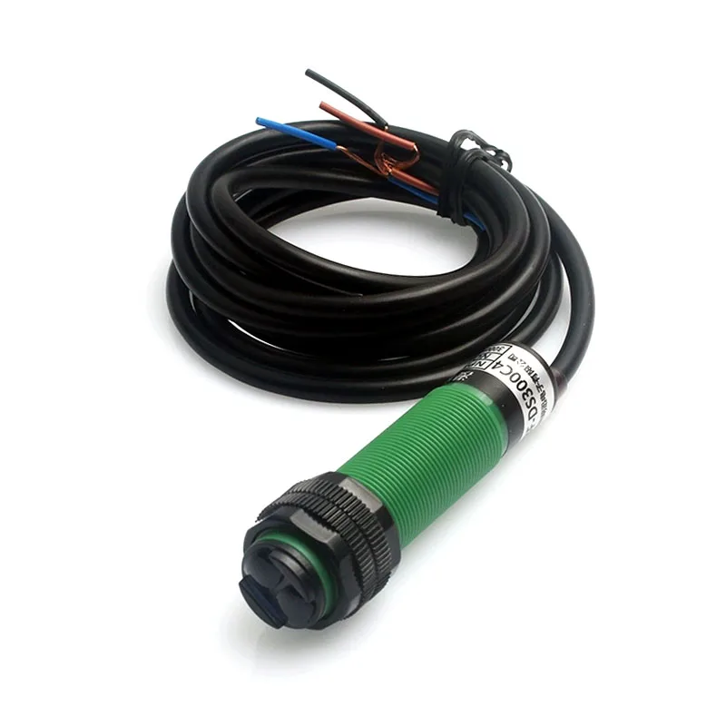 E3F-DS300C1/C2/C4/P1 IR Diffuse Reflective Photoelectric Sensor Switch | 3M Range Adjustable | 3-Wire NPN NO/NC