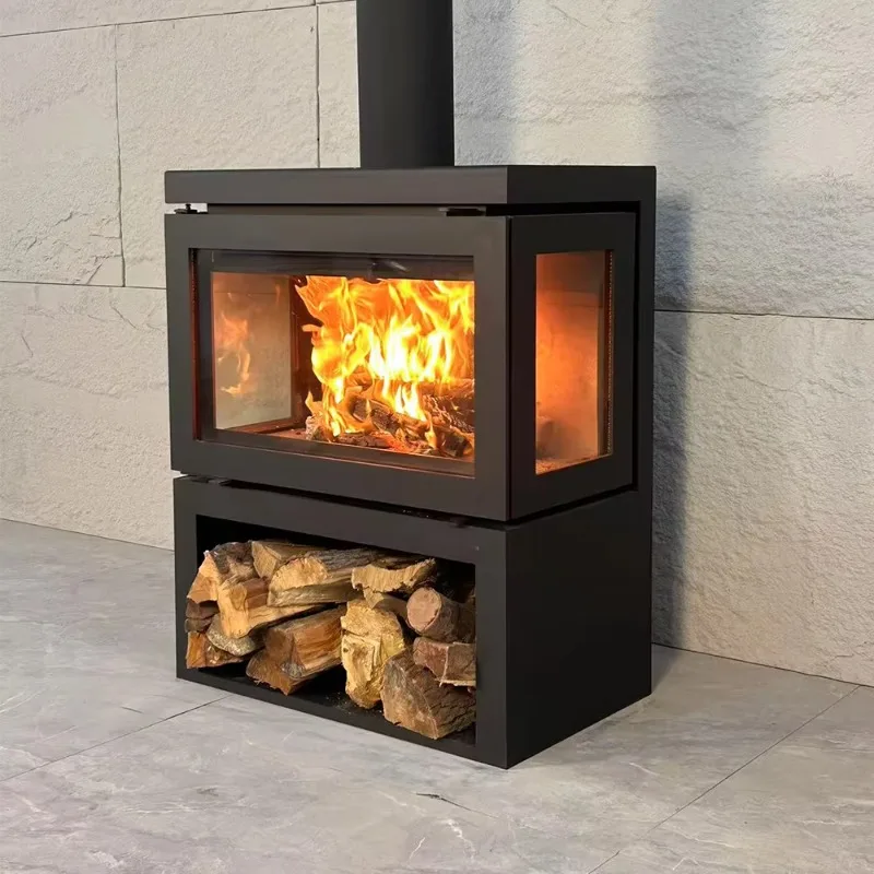 

【Best-selling】Heating-equipment Bio Fuel Wood Fireplace Indoor Wood Burning Fireplace Cast Iron Wood Stove China Industry