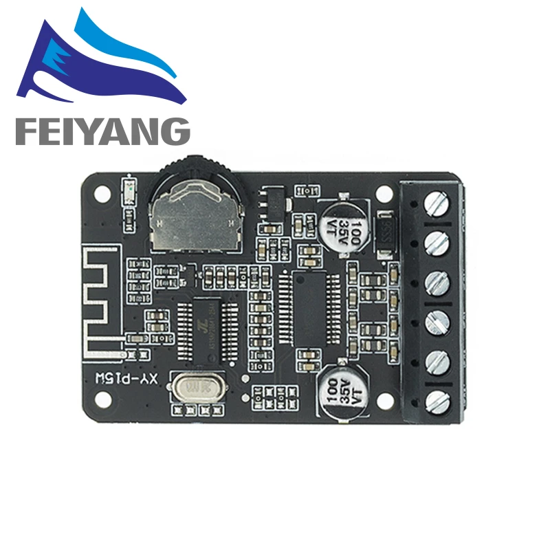 10W/15W/20W Stereo Bluetooth Power Amplifier Board 12V/24V High Power Digital Amplifier Module XY-P15W