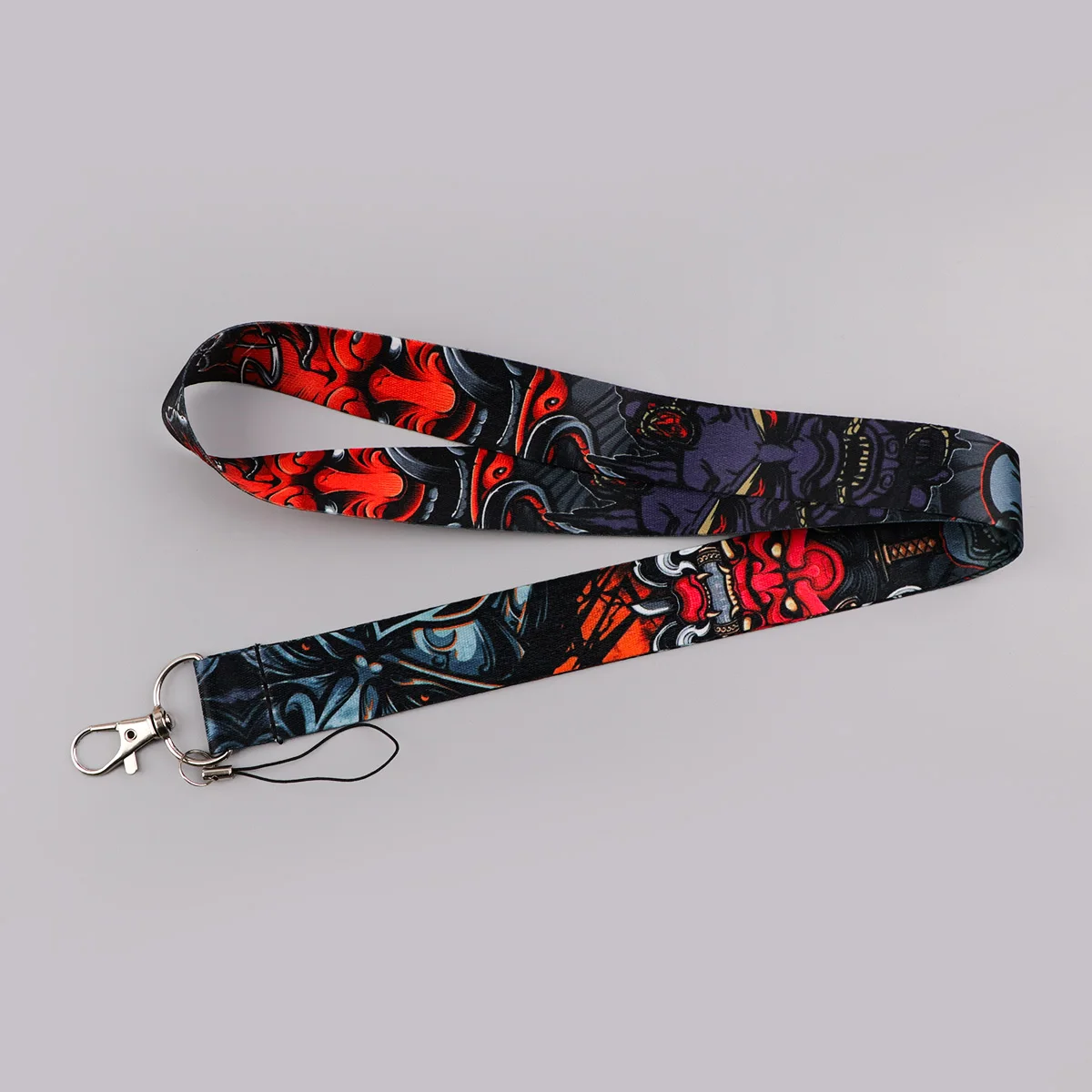 مرعبة شبح الحبل الرقبة حزام المفاتيح ملصق بطاقة الهوية غطاء شارة حامل الهاتف المحمول شنق حبل كيرينغ اكسسوارات الهدايا #3