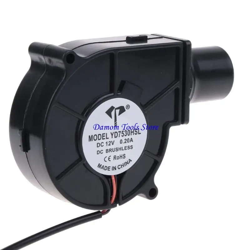 57BE BBQ Fan Cooking Camping Blower Starter 12V 0.2a Stove Fans High Air Compans 3700 دورة في الدقيقة DC12V 0.2A