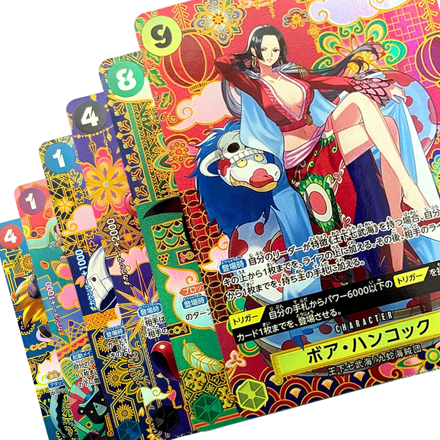 One Piece TCG Japanese OP14 Mihawk Perona Hancock Kid Sengoku Sugar Pattern Art Collection Cards The Azure Sea’s Seven Foil Card