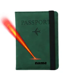 Funda para pasaporte con protección Rfid, funda para documentos funcionales, banda elástica para negocios, soporte para pasaporte personalizado, viaje