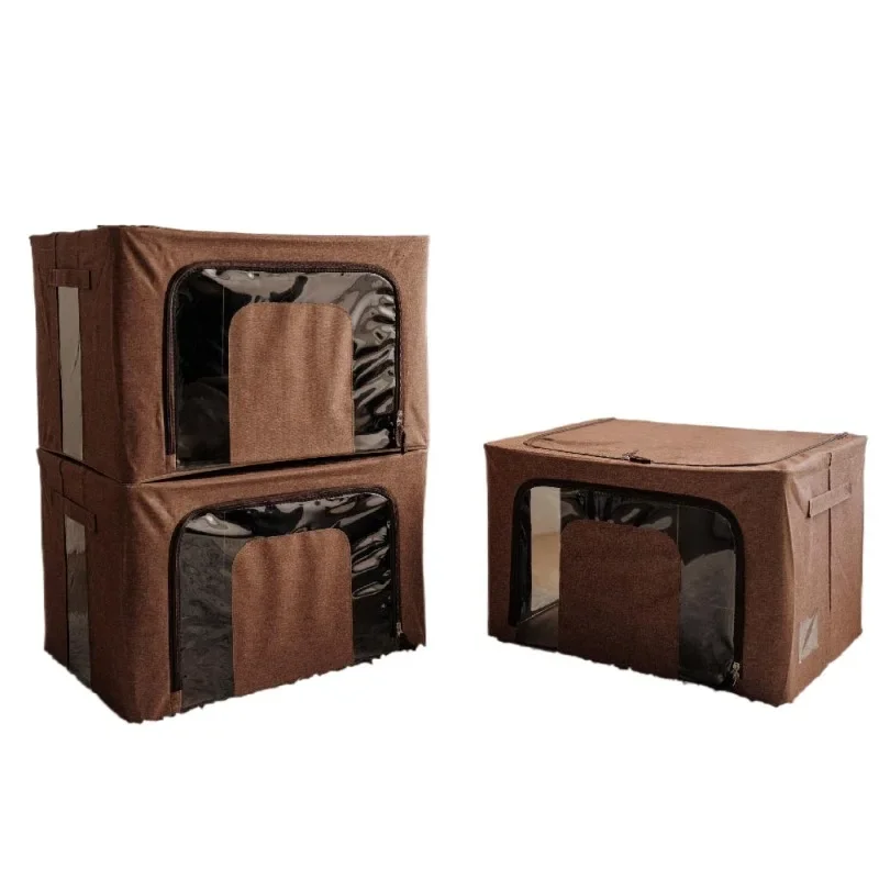 

Steel frame storage box