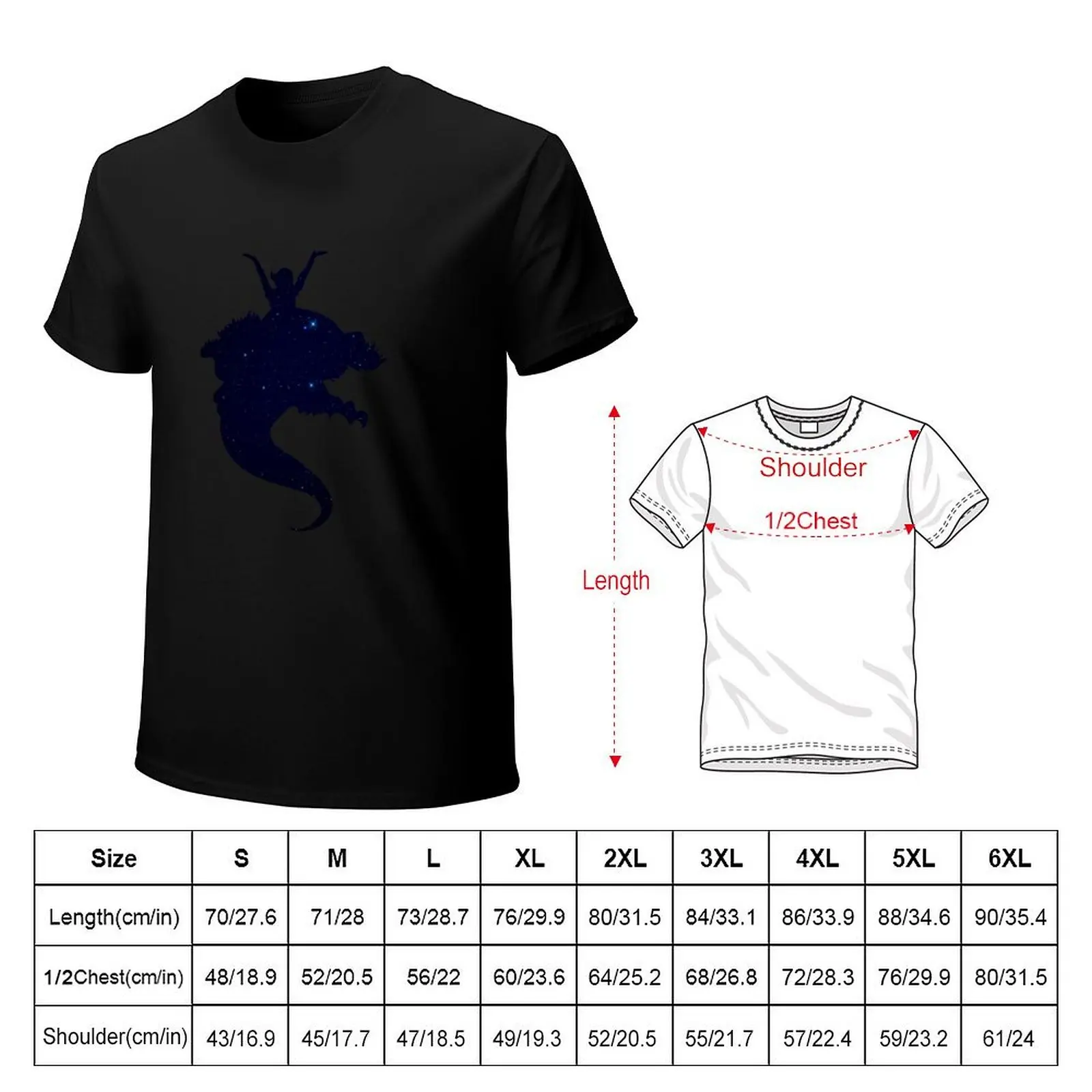 NeverEnding Story - Atreyu and Falkor T-Shirt Athletic Fit Sports Short Sleeve Top