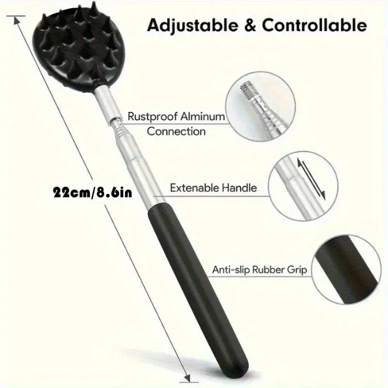 Adjustable Cactus Back Scratcher Massager - 2 Spike Sizes (0.25