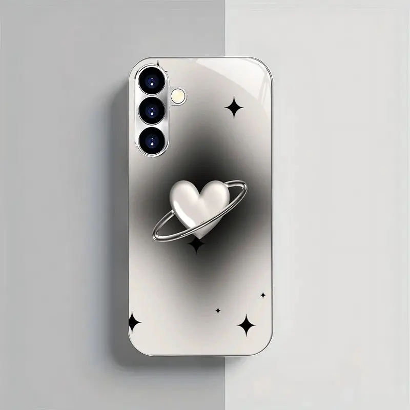 Milky Way Galaxy Dreamy Style Pattern Tempered Glass Phone Case for Samsung Galaxy S26/S25/S24/S23/S22/S21 and other models