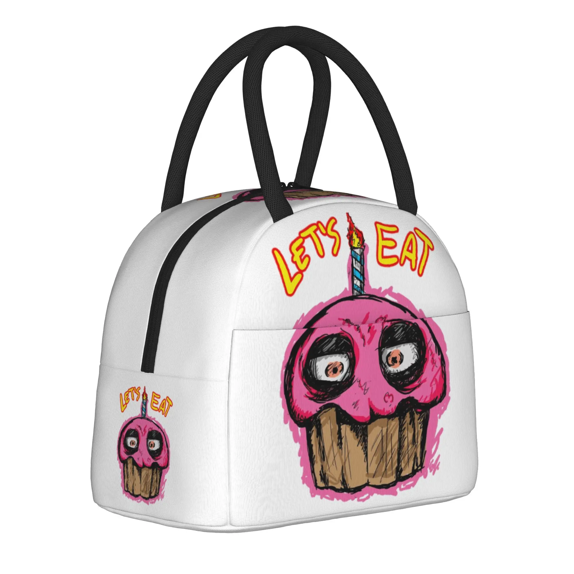 FNAF At Freddys  Insulated Lunch Bag Cooler Bag Lunch Container Cartoon Leakproof Lunch Box Tote Girl Boy College  Outdoor
