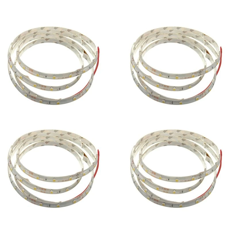 perfeito-para-casa-4-pecas-de-fita-led-a-prova-d'Agua-1m-60-3528-smd-dc12v-branco-quente