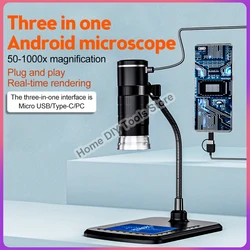 50x-1000x Wireless Digital Microscope Handheld USB HD Inspection Camera Magnifier For Cell Phone Repair Soldering Tool