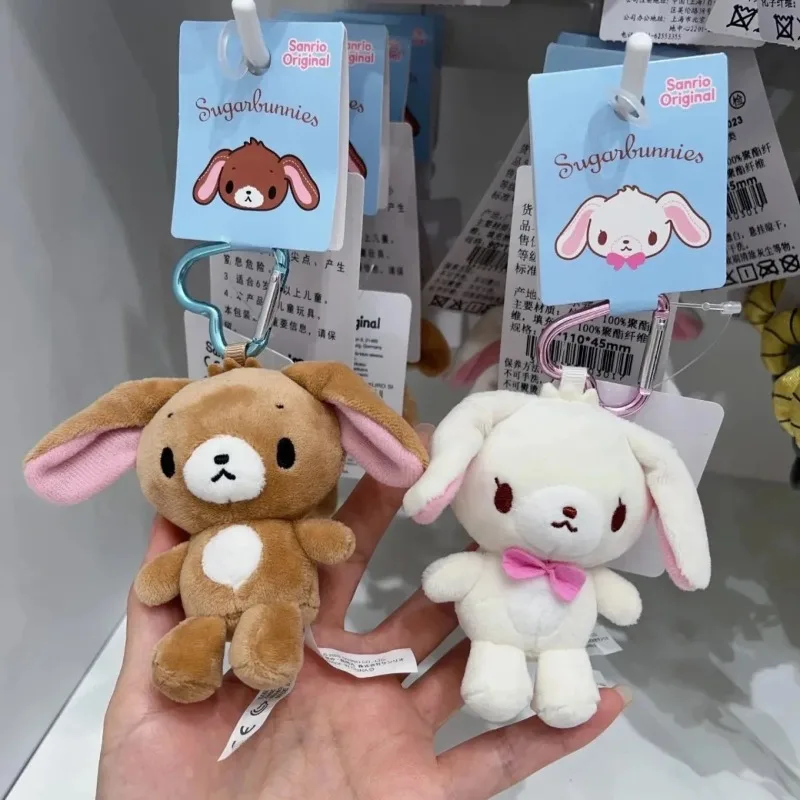 Cartoon Sugarbunnies Plüsch-Anhänger, Schlüsselanhänger, Rucksack, Puppen-Anhänger, Dekoration, niedliches Stofftier für Jungen und Mädchen, Urlaubsgeschenke