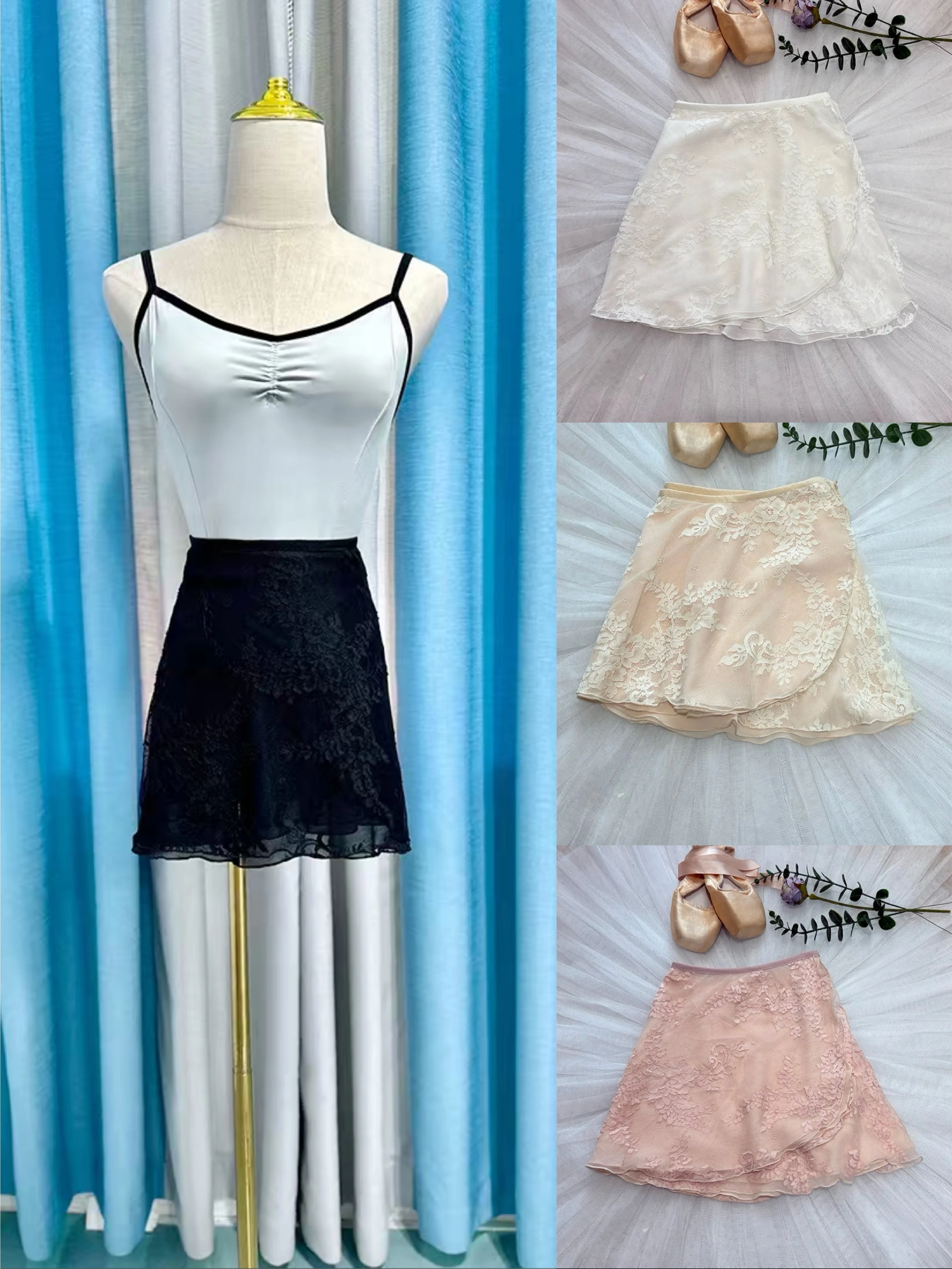 النساء الباليه ساحة صغيرة توتو الفتيات أنيقة الدانتيل نمط ممارسة يوتار تنورة الكبار عالية الجودة فستان رقص الباليه