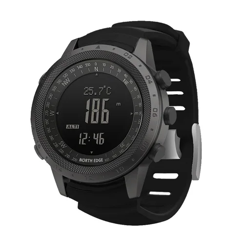 Reloj inteligente NORTH EDGE DESERT para hombre, altímetro, barómetro, brújula, reloj inteligente militar del ejército, reloj para nadar y correr, resistente al agua 50m