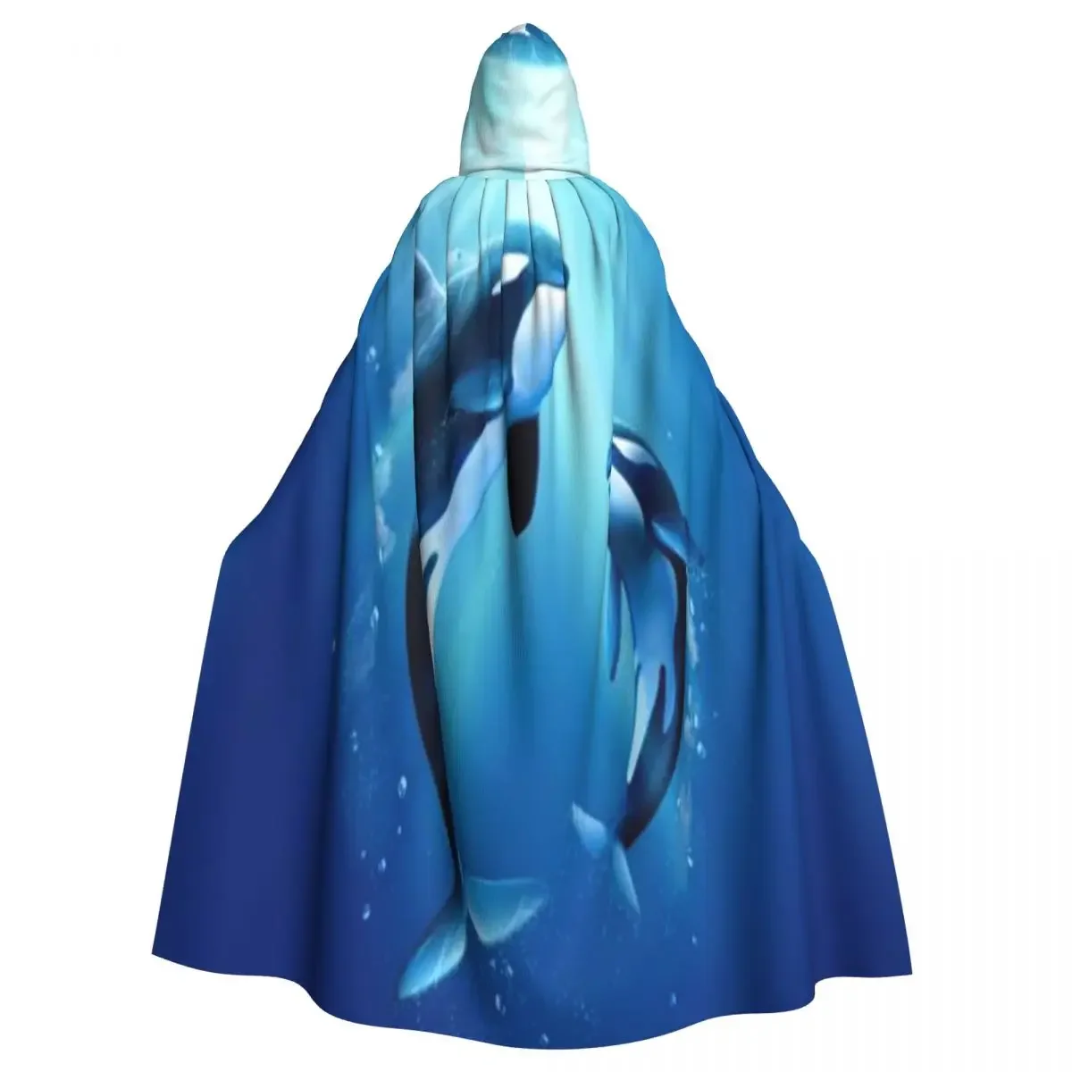 

Unisex Adult Adorable Killer Whales Cloak with Hood Long Witch Costume Cosplay