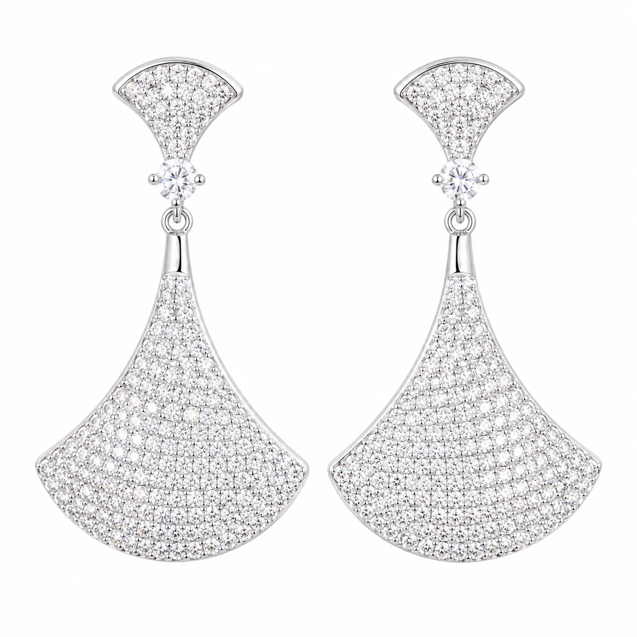 sparkly-cubic-zirconia-fan-shell-dangle-earrings-for-women-elegant-earrings-silver-gold-plated-formal-party-jewelry-gift