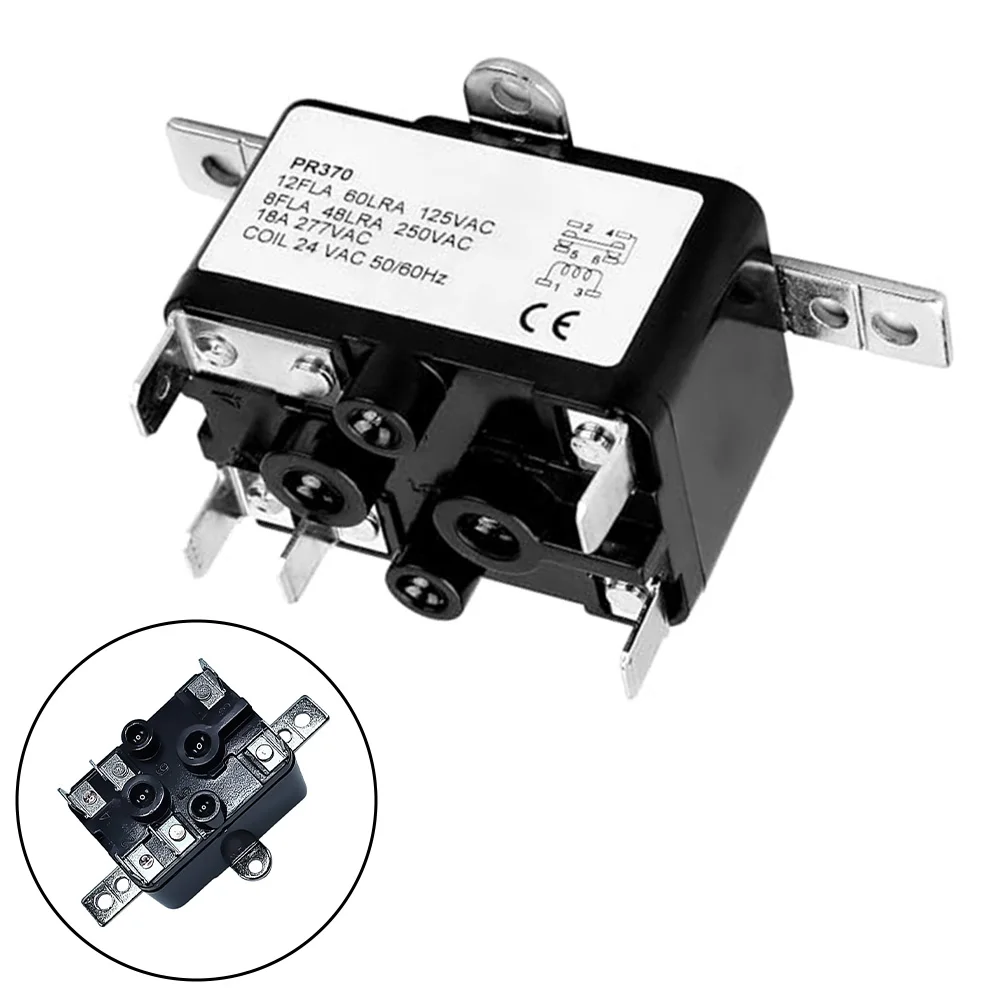 Fan Control Relay For HVAC Systems HVAC Control Relay 24V AC Fan Relay 12A Load Capacity Fan Control Applications