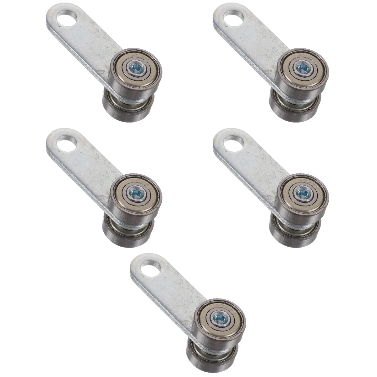 Set of 5 Trolley Assembly 2 Wheel for Strut Channel C30 Sliding Door Hanging Roller Wheels Bearing Pillar