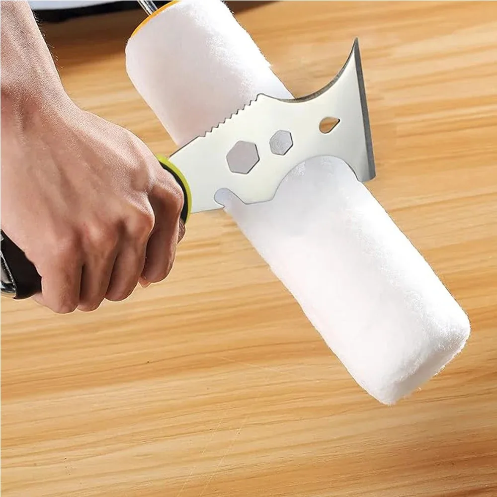 15-In-1 Multi Use Putty Knife Stainless Steel Paint Scraper Tool Wallpaper Can Opener Cleaning Paint Rollers Home DIY