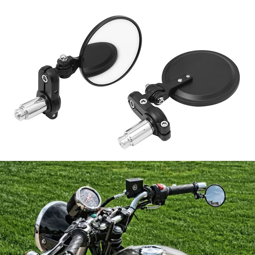 Motorcycle Rearview Mirror Electrombile E-Bike Rearview Mirrors 22mm Handlebar Mirror