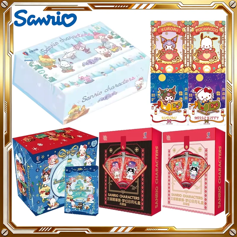 

Коллекционные карточки KABAO Sanrio: Вельветовые карточки Snow Praise, загадочная коробка Polaroid, аниме-карточки для игры, подарки на день рождения и праздники для детей