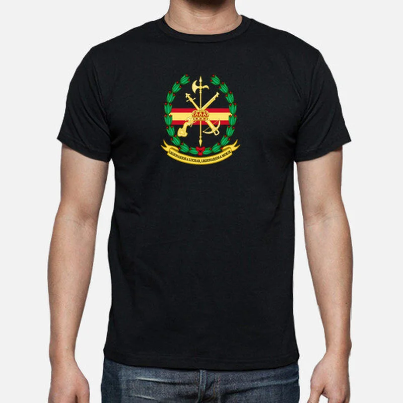 

“Legionarios A Luchar, Legionarios A Morir” Spanish Legion T-Shirt 100% Cotton O-Neck Summer Short Sleeve Casual Mens T-shirt