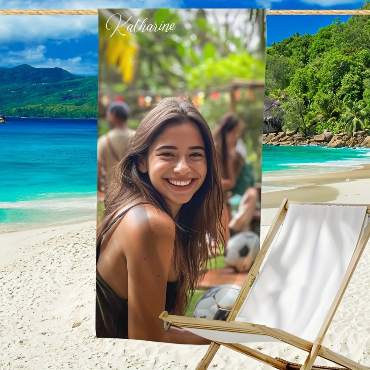 Customizable Beach Towel | Lightweight and Soft | Perfect for Beach Days, Vacations, and Valentine's Day Gifts!