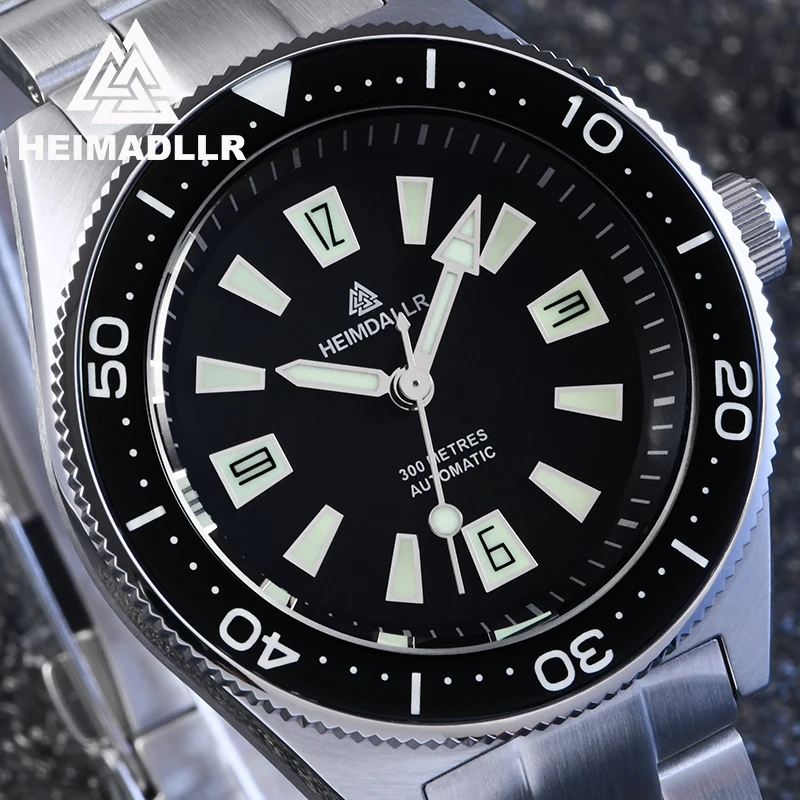 ساعات غواص رجالي HEIMDALLR H14 مرآة الياقوت 200 متر مقاومة للماء LuminousNH35A ساعات رجالية ميكانيكية أوتوماتيكية من الفولاذ