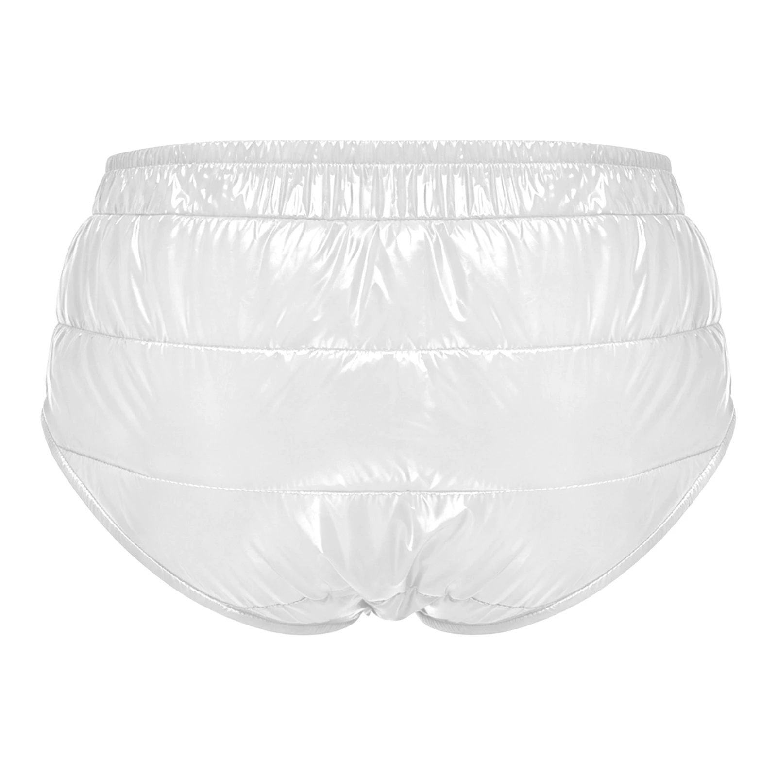 Men Quilted Puffer Warm Padded Adaptive Briefs Leak-proof Diaper Cover Panties for Elderly Alzheimer Bedridden Special Needs