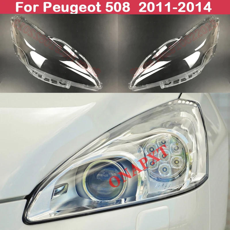 car-bright-head-light-shade-shell-caps-front-headlamp-lamp-cover-lampshade-headlight-for-peugeot-508-2011-2014