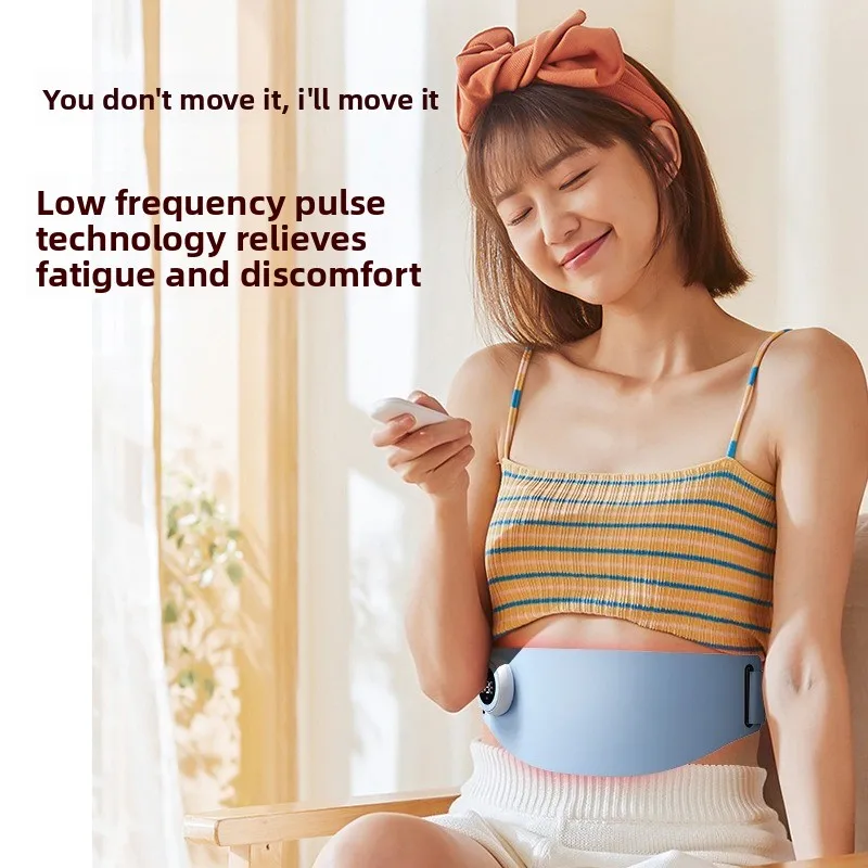 EMS Microcurrent Abdominal Fitness Device Massage Vibration Heating Massage Belt Waist Protection Ems Fitness Equipment Fitness