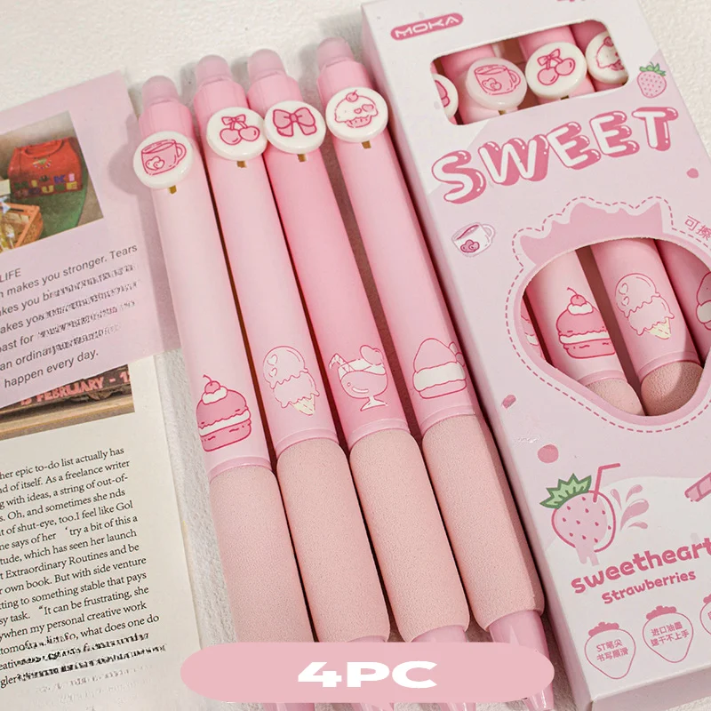 Panda Press Pens Neutral Pen Sponge Cover Student Brushing Question Pen ST Head Erasable Pens Cute Decompression Stationery New