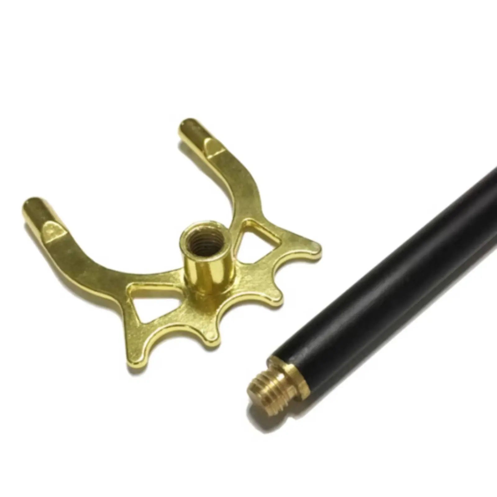 High Prong Billiard Bridge Screw-On Design Metal Web Rest Head Billiards Accessory for Game Room