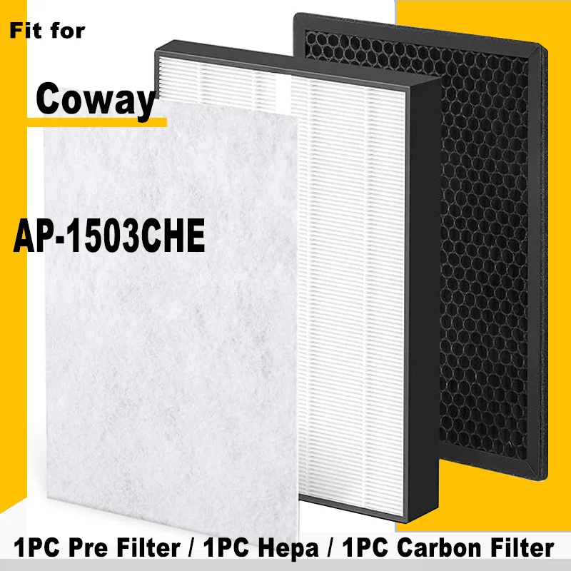 Replacement True Hepa and Activated Carbon Filter for Coway Air Purifier AP-1503CHE AP1503CHE