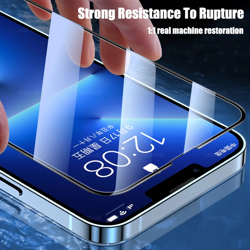 4 قطعة غطاء كامل 9H HD واضح الزجاج المقسى حامي الشاشة آيفون 17 الهواء 16e 16 15 14 زائد 13 12 mini 11 Pro X XS Max XR