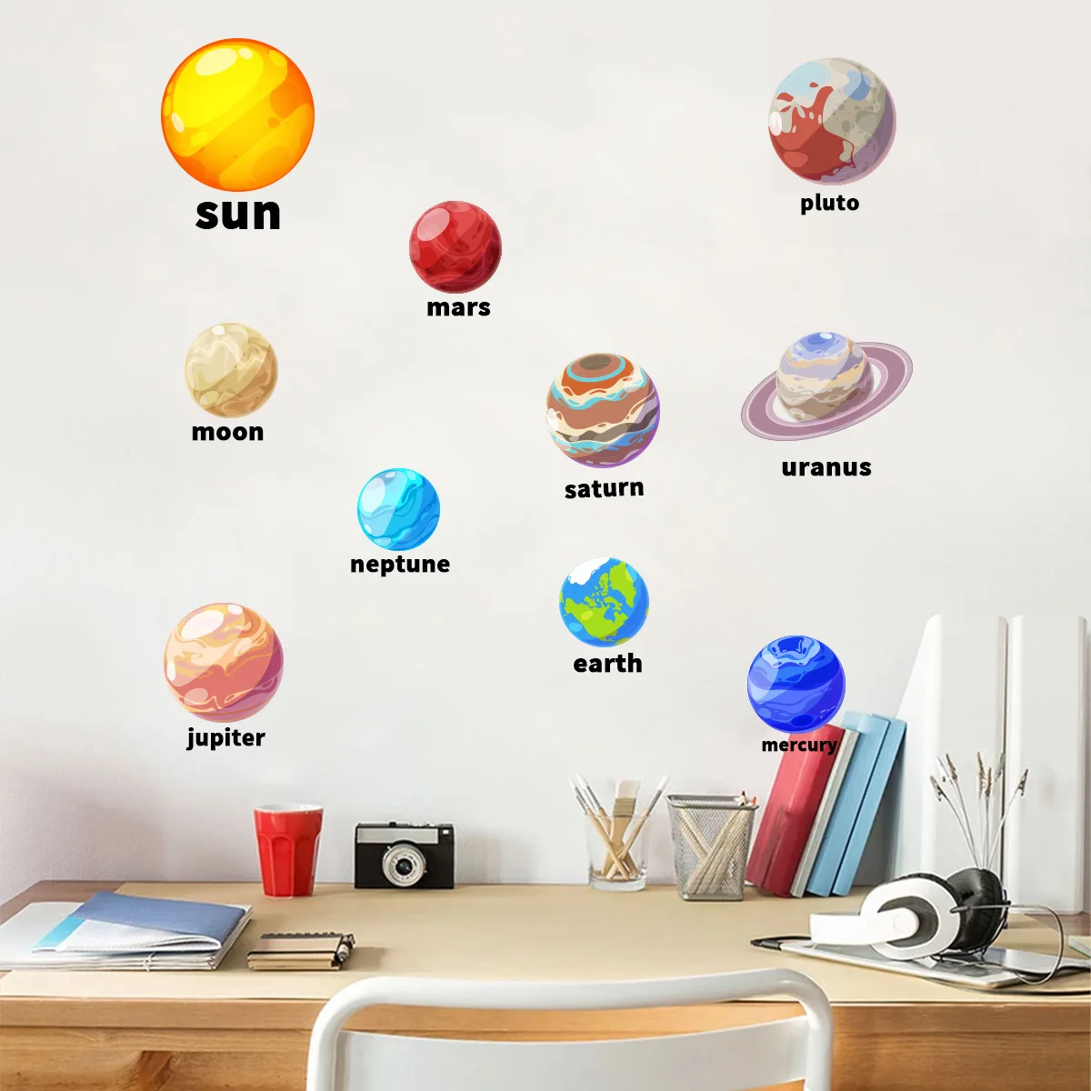 Luminous Planets Wall Stickers Early Educational Bedroom Sticker Decoration for Children's Room Mural Decor PRE Sale