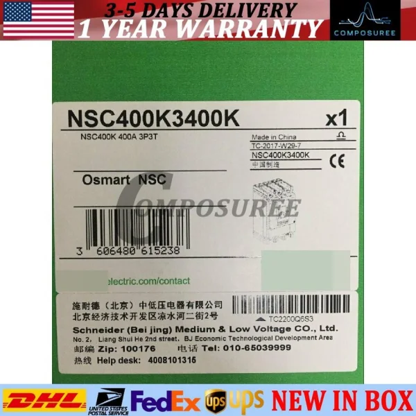 

1pc Snd Molded Case Circuit Breaker Nsc400k3400k Brand New Original Spot Plc