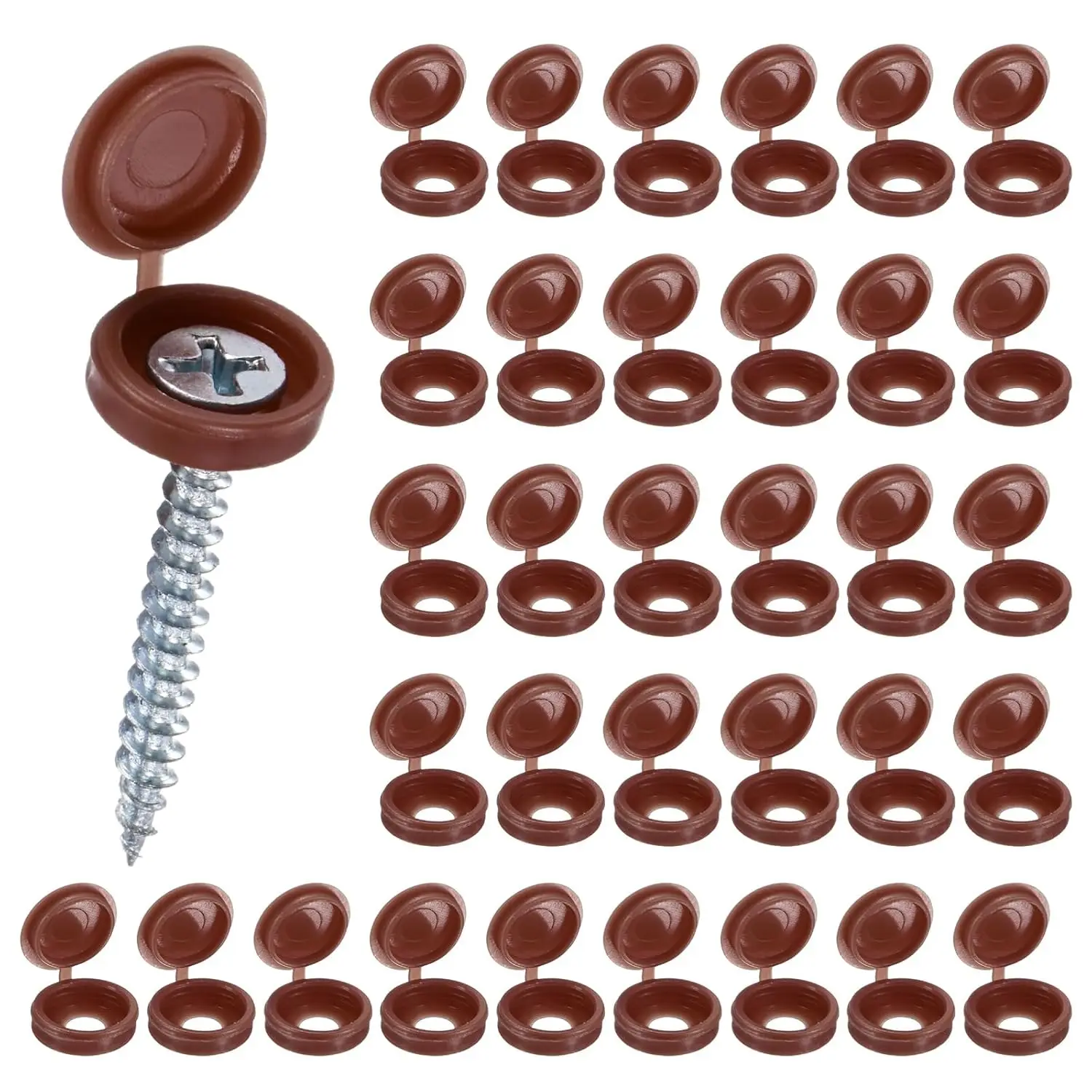 Kunststoffnägel, aufklappbare Schraubverschlüsse, schützende selbstschneidende Schrauben, dekorative Abdeckung, Möbelbeschläge, Muttern, Bolzen, Klappkappe