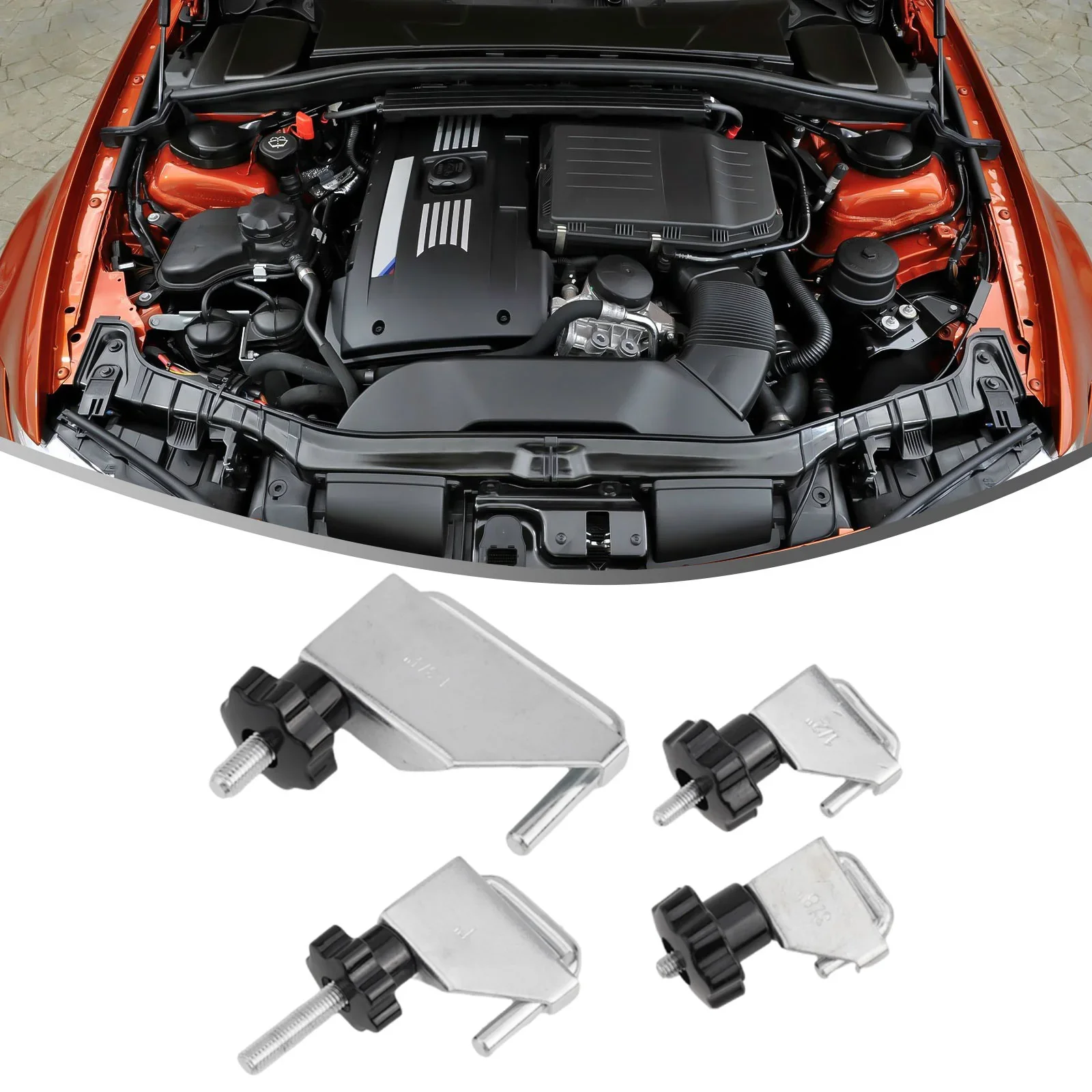 Abrazadera de línea de drenaje para manguera de coche, juego de abrazaderas de línea de fluido para radiador de vacío, calentador de combustible, 10-45mm, accesorios para coche, 4 Uds.