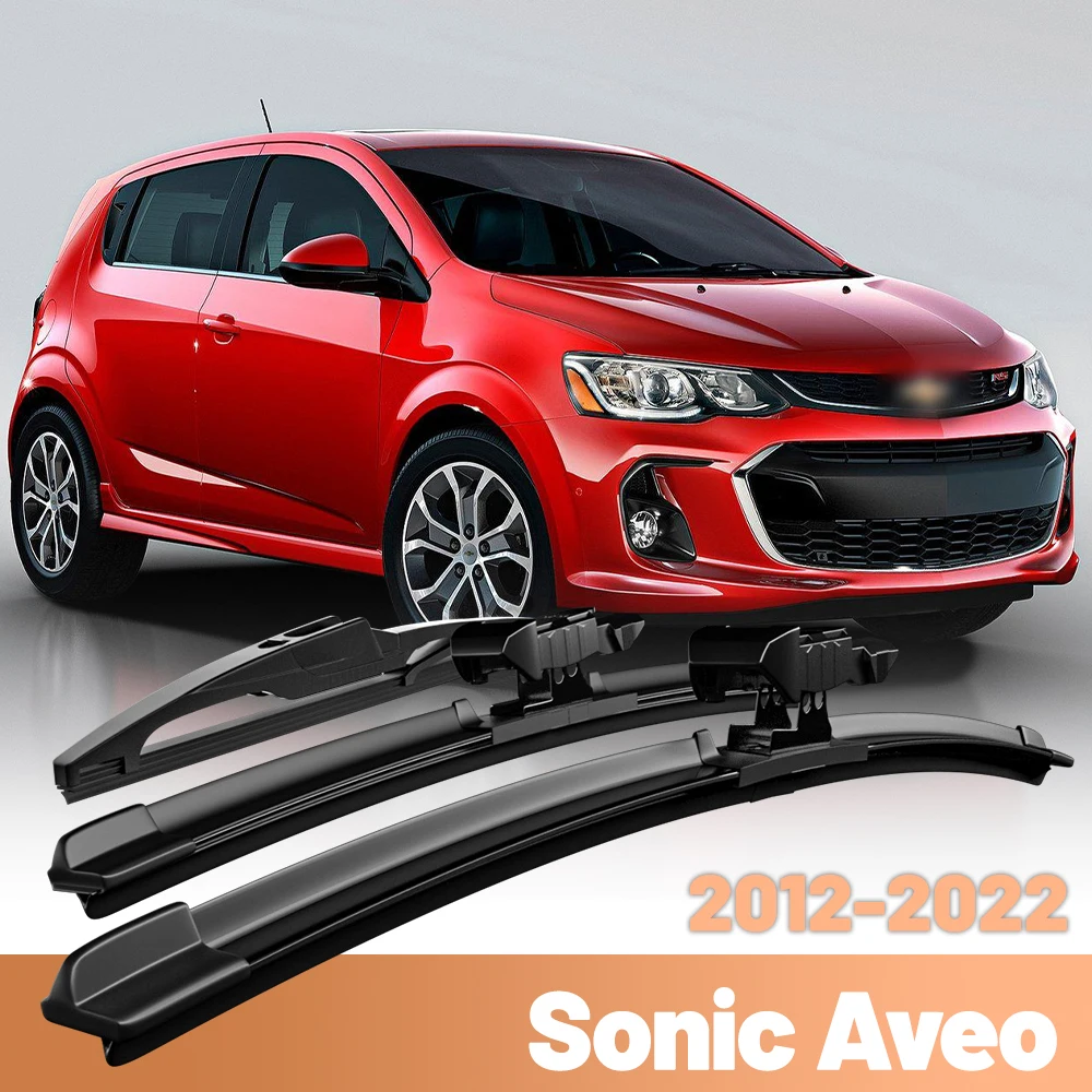 

For Chevrolet Sonic Aveo 2012 - 2022 Wiper Front & Rear Wiper Blades Set Windshield Windscreen Rain Brushes 26"+15"+11"