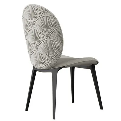 

#Luxury Stainless Steel Dining Chair - Modern Leather Upholstered Seat for Hotel