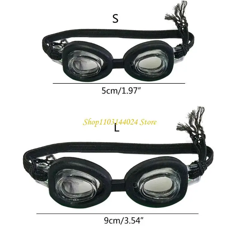 N5KE Doll Photo Props Goggle Model Tiny Underwater Goggles Kids Swim Goggles DIY Doll Costume Accessory Doll Decors Child